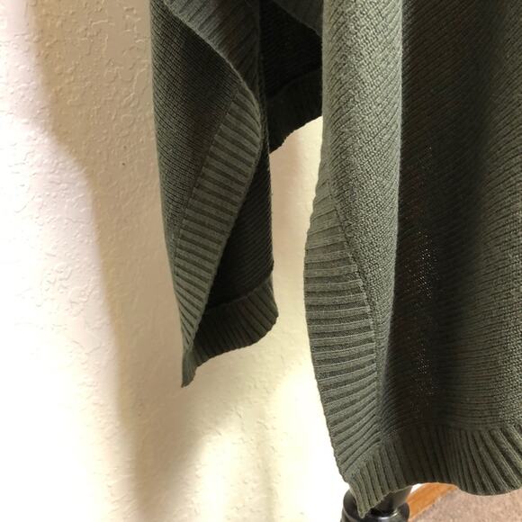 Lululemon Divinity army green ribbed knit poncho sweater size One Size - Picture 5 of 15